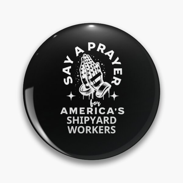 Item preview, Patriotic Praying Hands for America's Shipyard Workers designed and sold by Hananiah Merch.