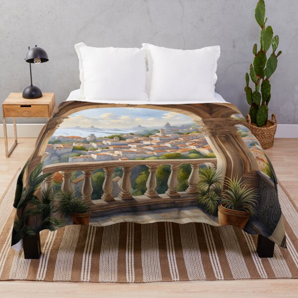 Item preview, Amalfi Villa: Archway View of Coastal Splendor designed and sold by LSVart.