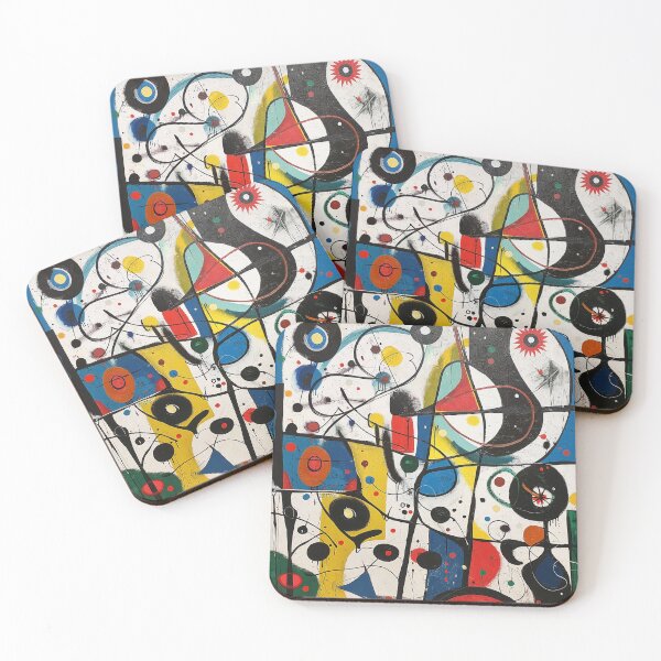 Item preview, Dynamic Abstract Art Inspired by Joan Miró - Vibrant and Modern designed and sold by nshaltiel.