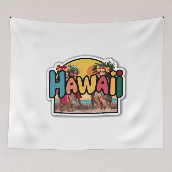 Item preview, Aloha, Hawaii, Vacation, sticker, Tropic beach designed and sold by RedCircleArt.