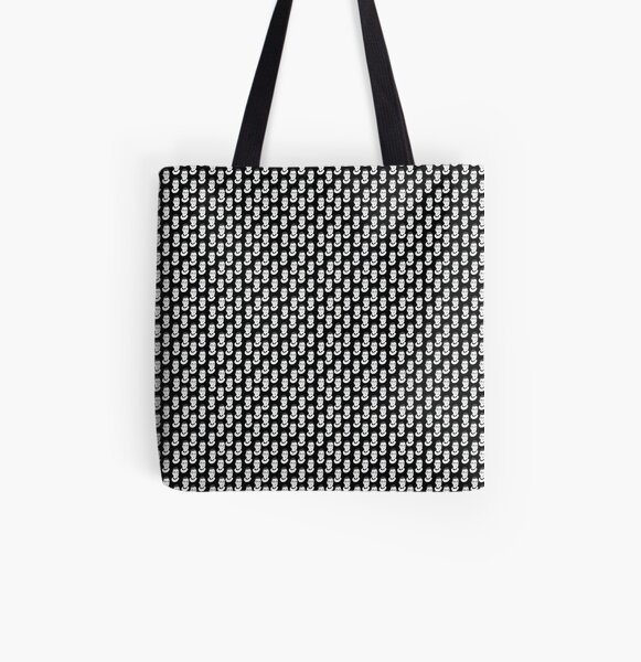 Ruth Bader Ginsburg Black and White All Over Print Tote Bag