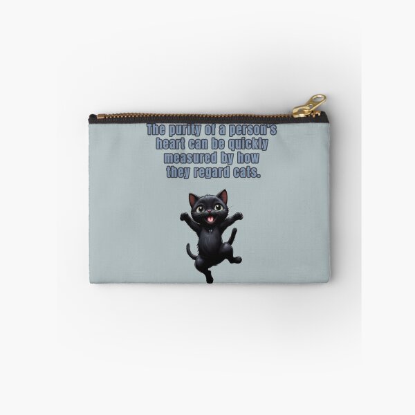 Item preview, The purity of a person's heart can be quickly measured by how they regard cats. black cat quotes designed and sold by La Loca.