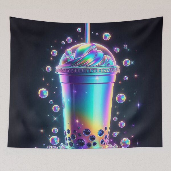 Item preview, Cool Bubble Tea 3D Digital Art designed and sold by BlueGnome.