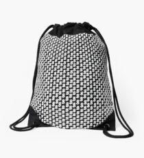 Ruth Bader Ginsburg Black and White Drawstring Bag