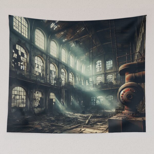 Item preview, an old dilapidated factory hall designed and sold by bernhagen.