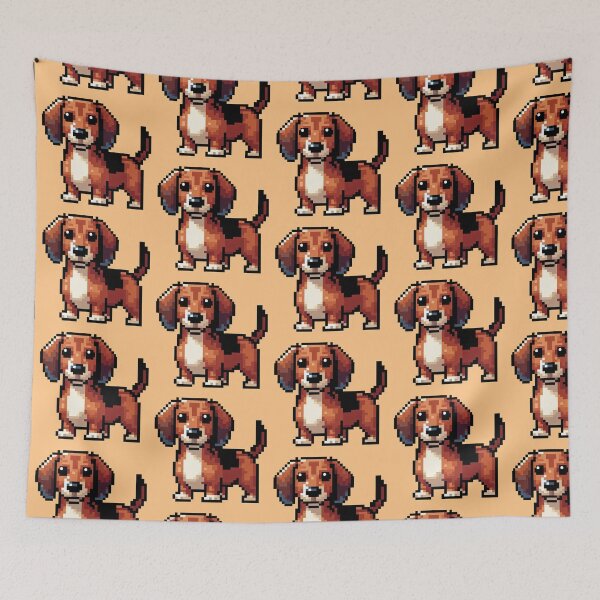 Item preview, Pixelated Dachshund designed and sold by miriam-miranda.