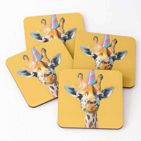 Item preview, Cheerful Giraffe Birthday Design - Fun Party Hat Celebration designed and sold by TringTringCards.