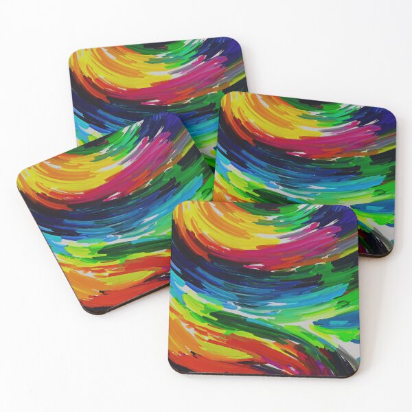 Item preview, Yellow Blue Fingerpainting designed and sold by ArtC-Designs by Kathy Higgins.