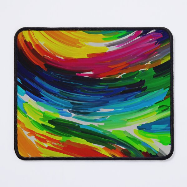 Item preview, Yellow Blue Fingerpainting designed and sold by ArtC-Designs by Kathy Higgins.