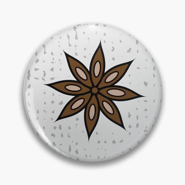 Item preview, Spicy Anise Stars on a Gray Woven Background  Warm Minimalist Earth Tones Neutral   designed and sold by LoreliDesigns.