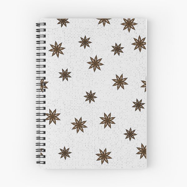 Item preview, Spicy Anise Stars on a Gray Woven Background  Warm Minimalist Earth Tones Neutral   designed and sold by LoreliDesigns.