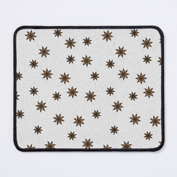 Item preview, Spicy Anise Stars on a Gray Woven Background Warm Minimalist Earth Tones Neutral designed and sold by LoreliDesigns.