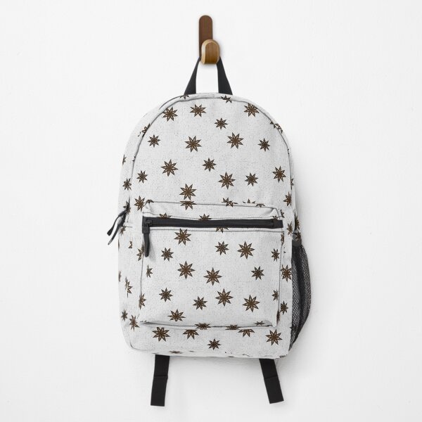 Item preview, Spicy Anise Stars on a Gray Woven Background Warm Minimalist Earth Tones Neutral designed and sold by LoreliDesigns.