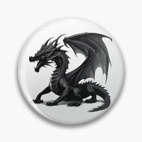 Artikelvorschau, Kraftvolles „Mighty Black Dragon“-Design – Umarmen Sie die Legende entworfen und verkauft von InwzaDesign.
