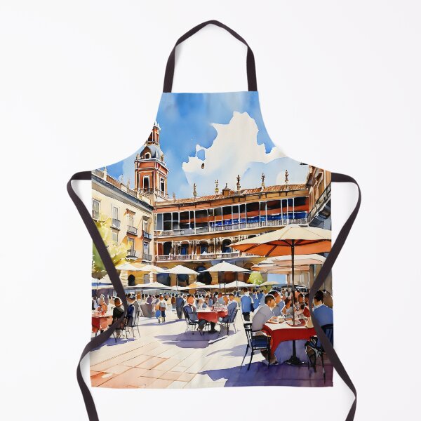 Item preview, Magia de acuarela: La animada Terraza de la Plaza Mayor designed and sold by LSVart.