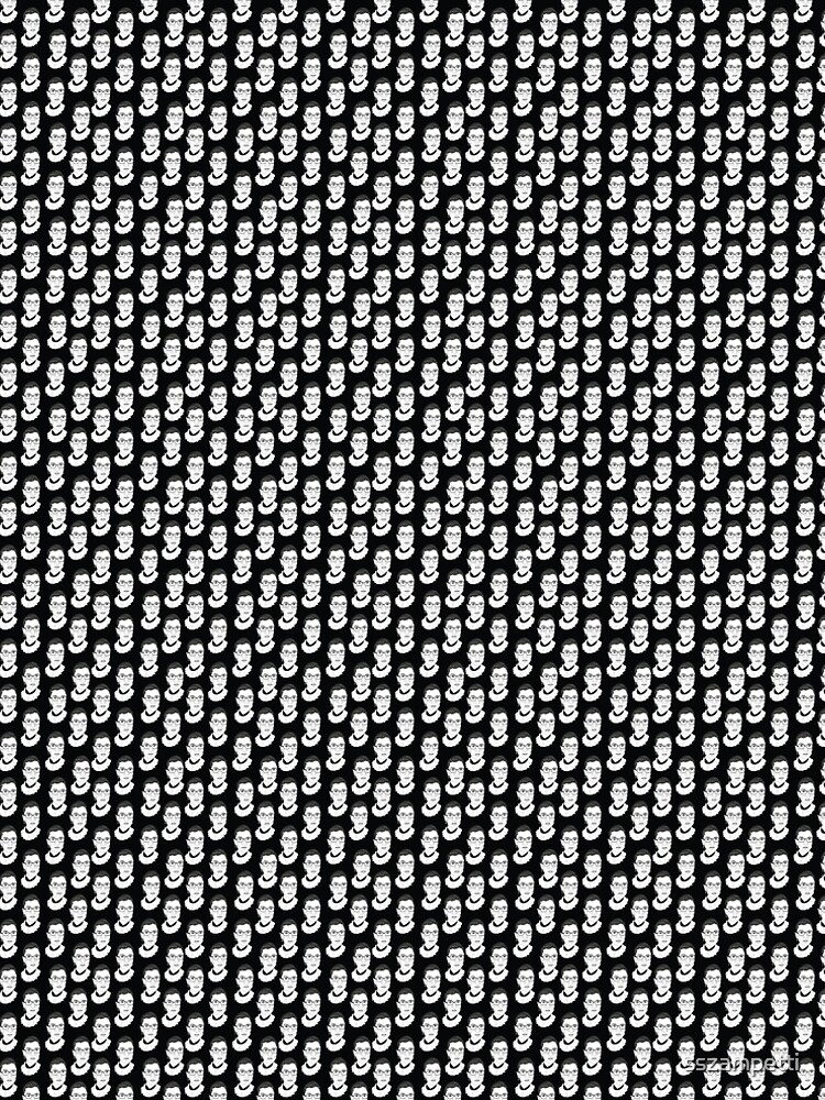 Ruth Bader Ginsburg Black and White by sszampetti