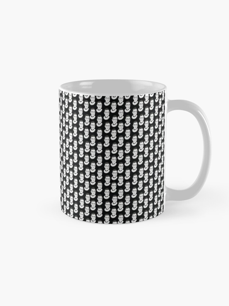 Alternate view of Ruth Bader Ginsburg Black and White Coffee Mug