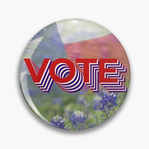Item preview, Texans Vote - Flag & Bluebonnets designed and sold by Broadcreek-Art.