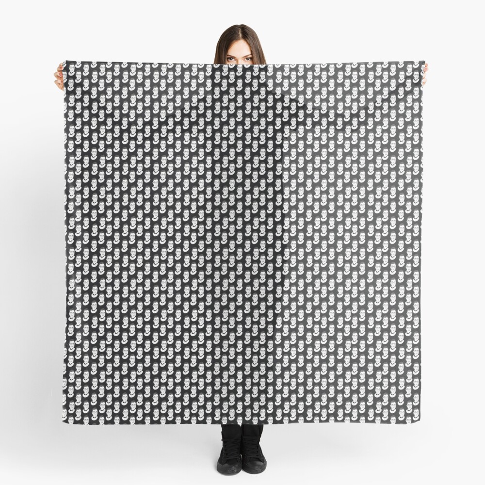 Ruth Bader Ginsburg Black and White Scarf