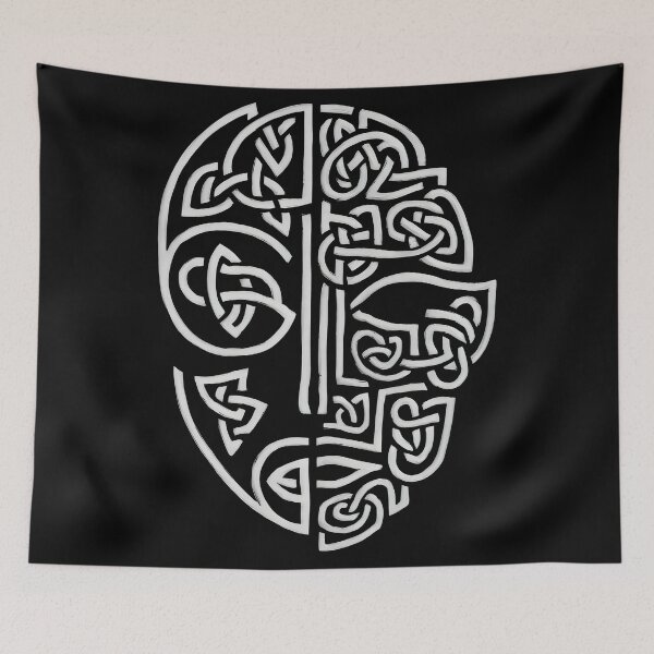 Item preview, The Face of the Ancient Celt. Abstract Celtic Design designed and sold by CELTIC-DESIGNS.