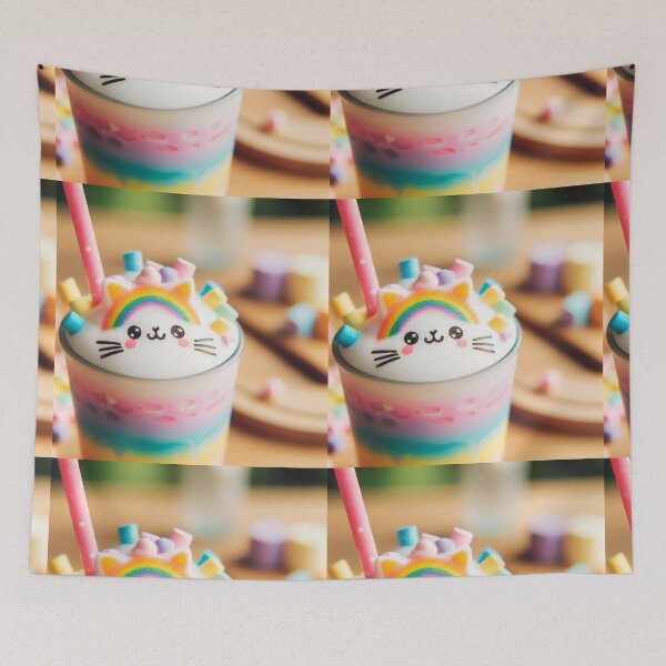 Item preview, Layered Cat Drink Delight designed and sold by Sadia  Jannat.