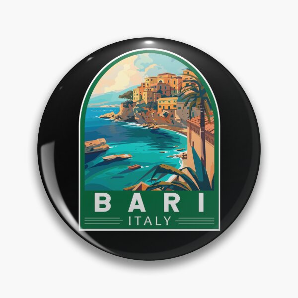 Item preview, Bari Italy Travel Art Emblem designed and sold by KrisSidDesigns.