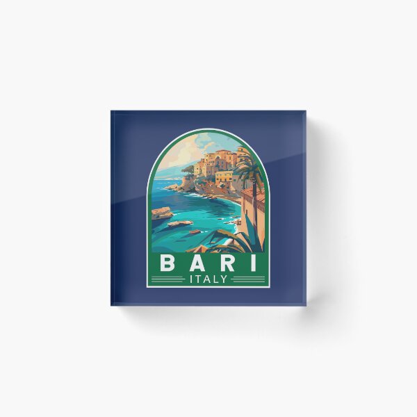 Item preview, Bari Italy Travel Art Emblem designed and sold by KrisSidDesigns.