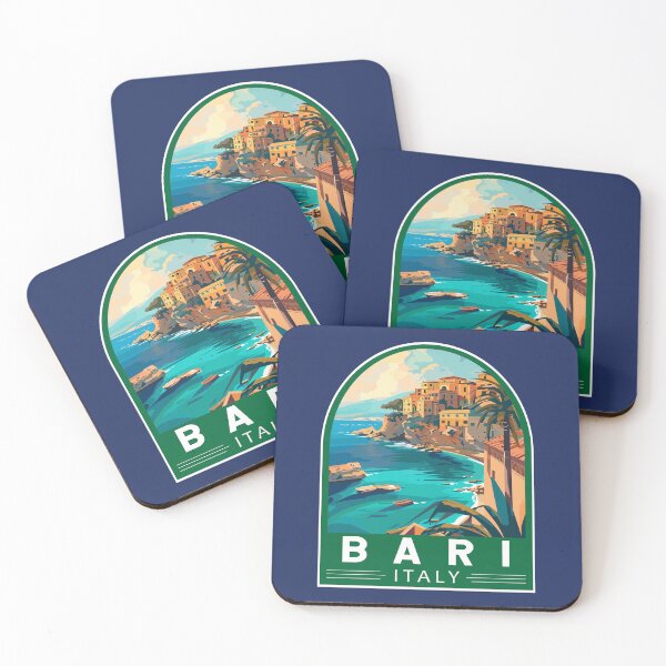 Item preview, Bari Italy Travel Art Emblem designed and sold by KrisSidDesigns.