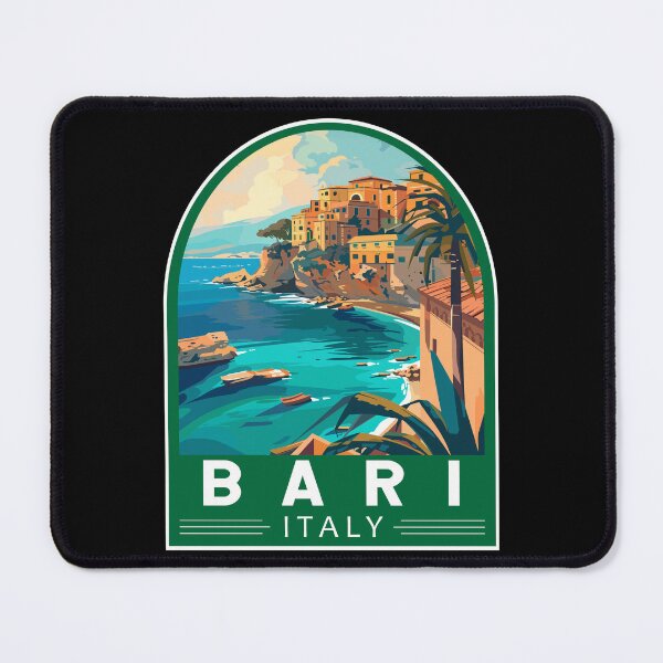 Item preview, Bari Italy Travel Art Emblem designed and sold by KrisSidDesigns.