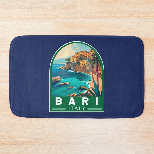Item preview, Bari Italy Travel Art Emblem designed and sold by KrisSidDesigns.