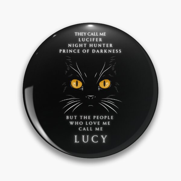 Item preview, Lucifer or Lucy? - Funny Gifts for Black Cat Owners designed and sold by bunchofalex.