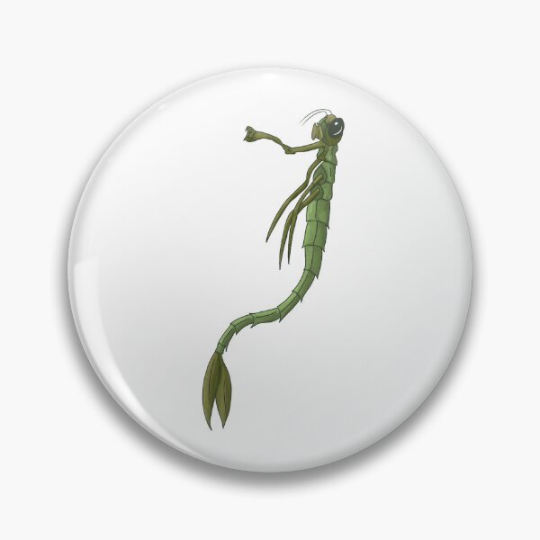 Item preview, green Aquatic Insect Larvae designed and sold by clearrhalley.