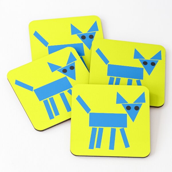 Item preview, Basic Blue Geometric Dog designed and sold by Karen Simon.