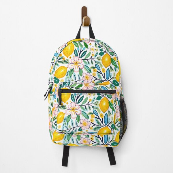 Item preview, Zesty Blooms: Vibrant Lemon and Floral Botanical Pattern designed and sold by JackrabbitPub.