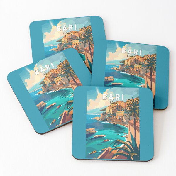 Item preview, Bari Italy Travel Art Vintage designed and sold by KrisSidDesigns.