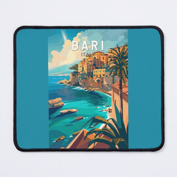 Item preview, Bari Italy Travel Art Vintage designed and sold by KrisSidDesigns.