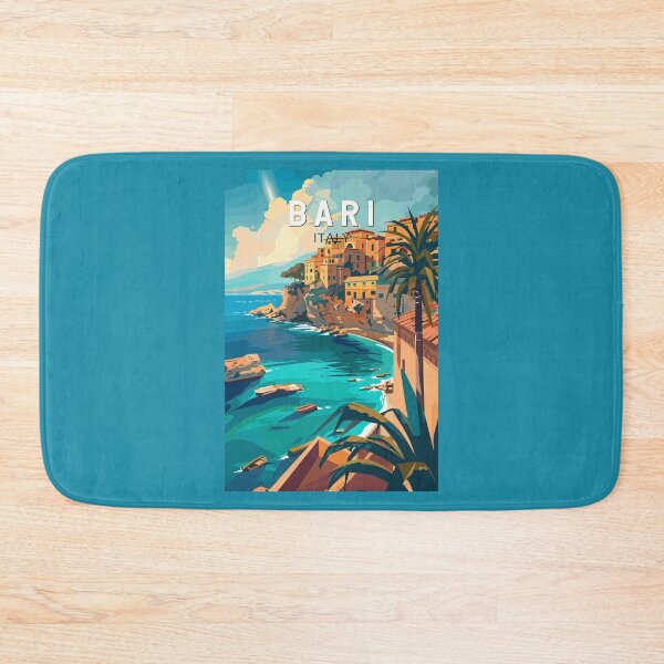 Item preview, Bari Italy Travel Art Vintage designed and sold by KrisSidDesigns.