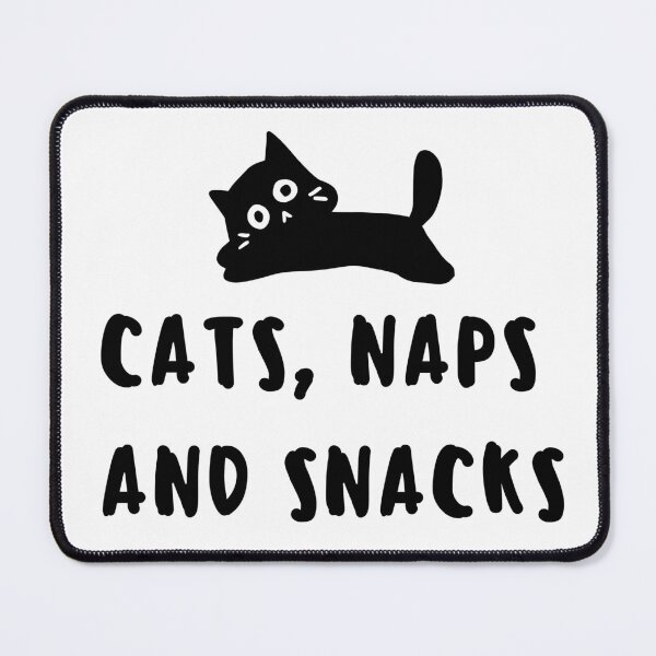 Item preview, cats,naps and snacks designed and sold by art-and-sticker.