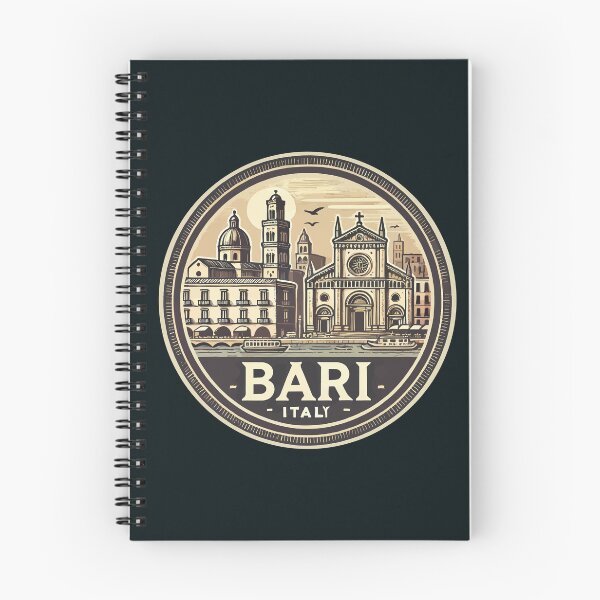 Item preview, Bari Italy Illustration Travel Art Badge designed and sold by KrisSidDesigns.