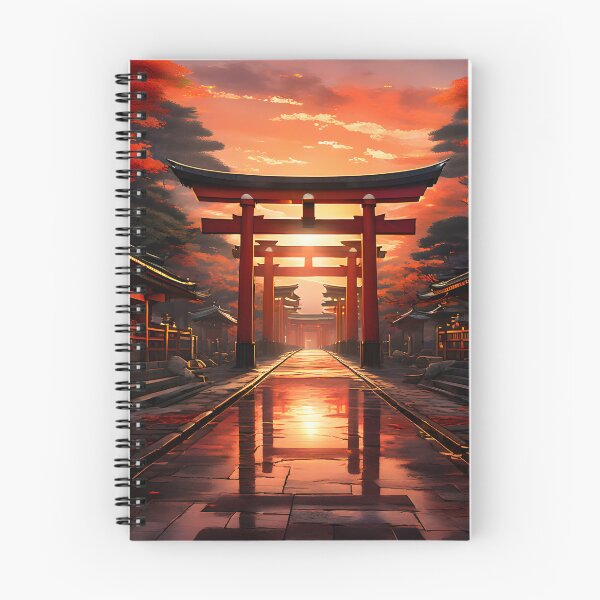 Item preview, Fushimi Inari Shrine: Sunset Through Red Gates designed and sold by LSVart.
