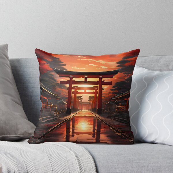 Item preview, Fushimi Inari Shrine: Sunset Through Red Gates designed and sold by LSVart.