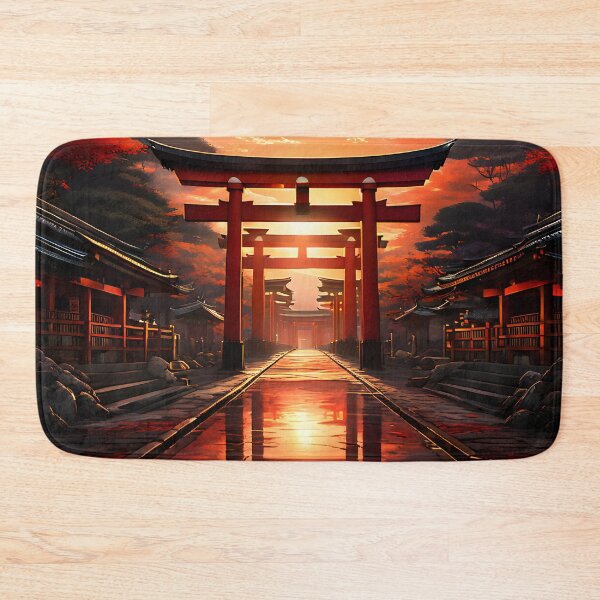 Item preview, Fushimi Inari Shrine: Sunset Through Red Gates designed and sold by LSVart.