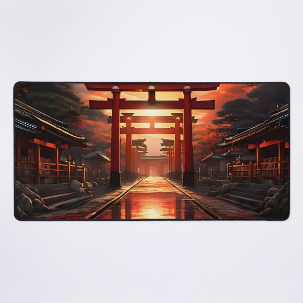 Item preview, Fushimi Inari Shrine: Sunset Through Red Gates designed and sold by LSVart.