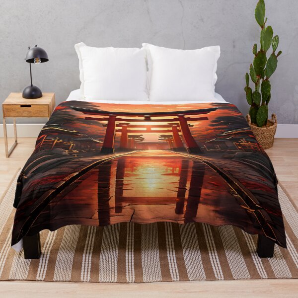 Item preview, Fushimi Inari Shrine: Sunset Through Red Gates designed and sold by LSVart.