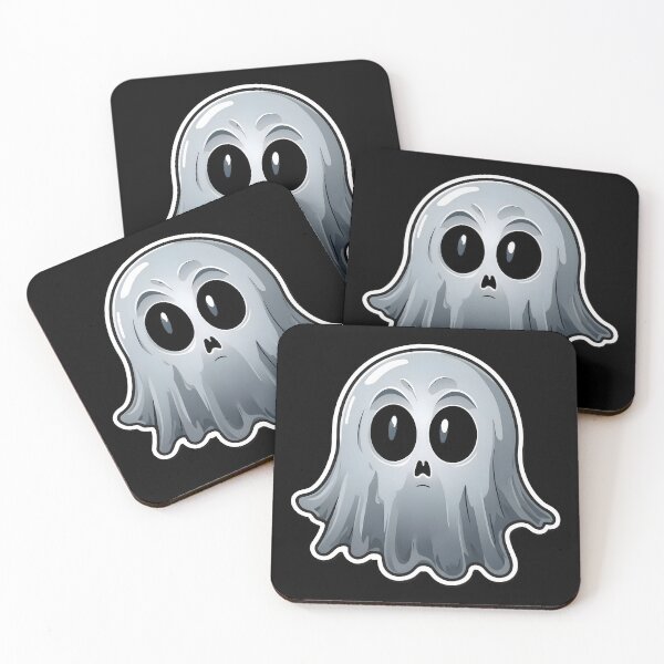 Item preview, Ethereal Ghost 'Boo' Sticker – Glowing Font and Misty Tendrils - T shirt designed and sold by BrickXSq.