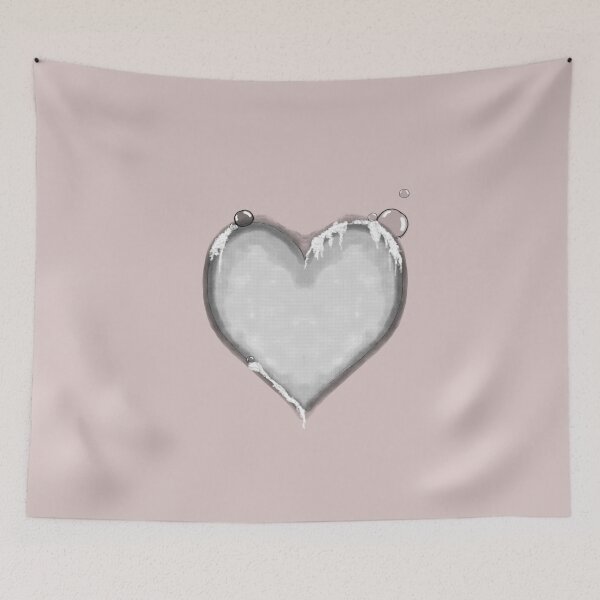 Item preview, Heart shaped doodle with sponge and shadow	 designed and sold by nongsao4.