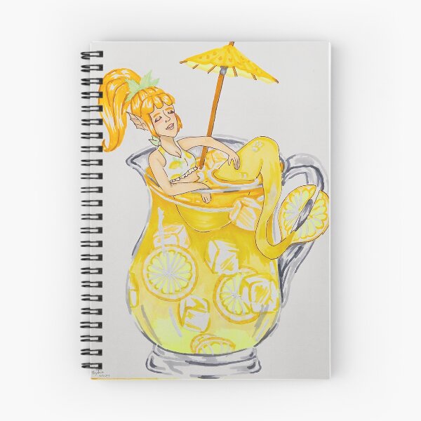 Item preview, Chilling in the Lemonade Summer Mermaid designed and sold by SassyCArtShop.