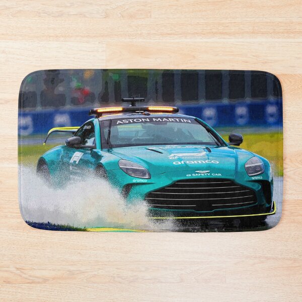 Item preview, The F1 safety car racing through standing water during the 2024 Canadian Grand Prix abstract designed and sold by Rodissimus1984.