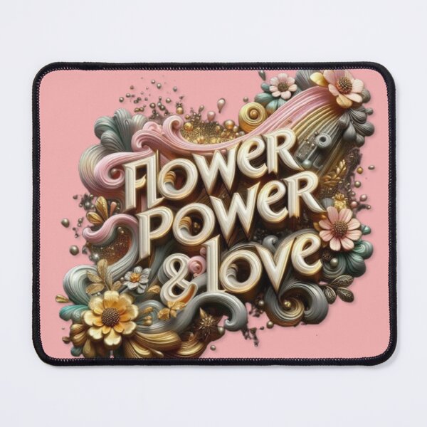 Item preview, Good quote "Flower power and love" designed and sold by kankan22.