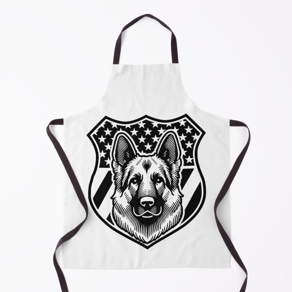 Item preview, Patriotic German Shepherd American Flag Badge 4th of July designed and sold by TKsTees.